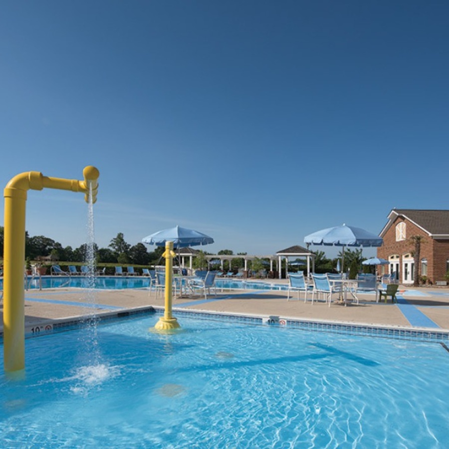 Kids will love the splash and play area